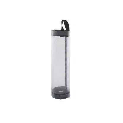 Grey Mesh Bag Dispenser Wall Mount Storage Pouch For Plastic BagsTrash Bags  Sundries  SpaceSaving  6