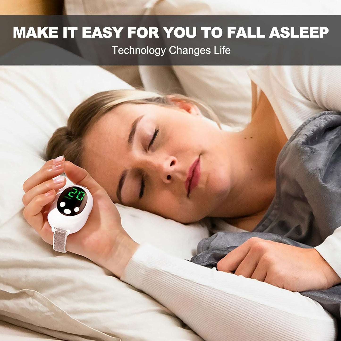 Handheld EMS Sleep Aid Device  20Level Microcurrent Therapy For Insomnia  Stress Relief 15
