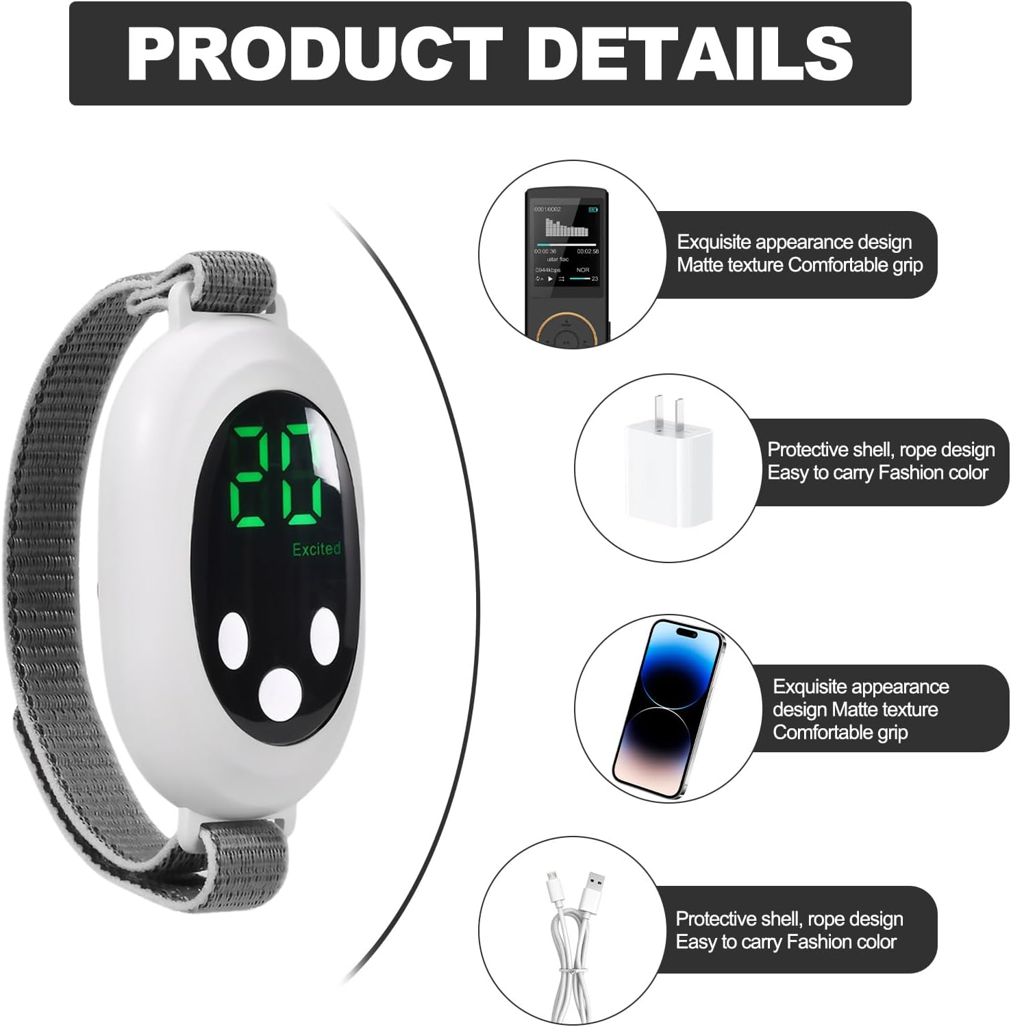Handheld EMS Sleep Aid Device  20Level Microcurrent Therapy For Insomnia  Stress Relief 6