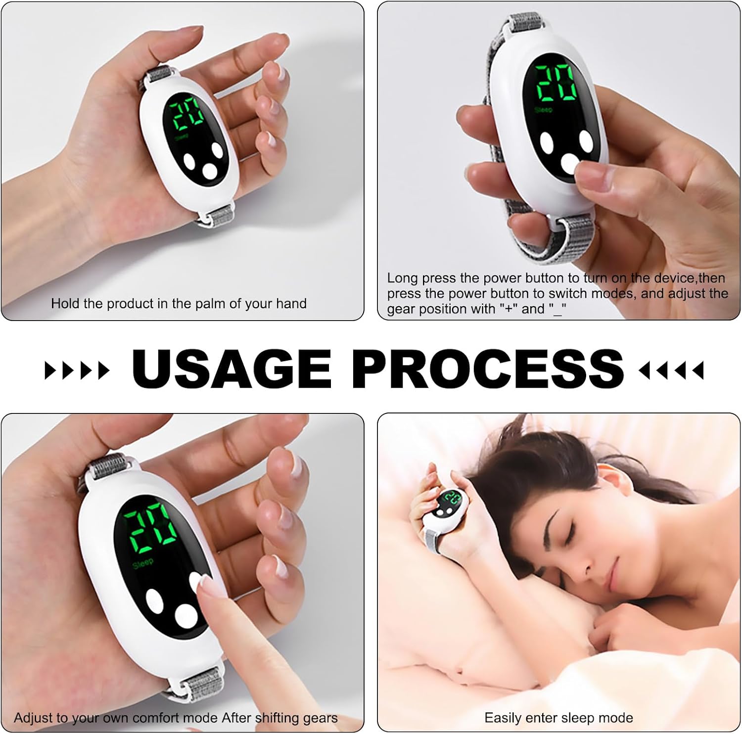 Handheld EMS Sleep Aid Device  20Level Microcurrent Therapy For Insomnia  Stress Relief 7