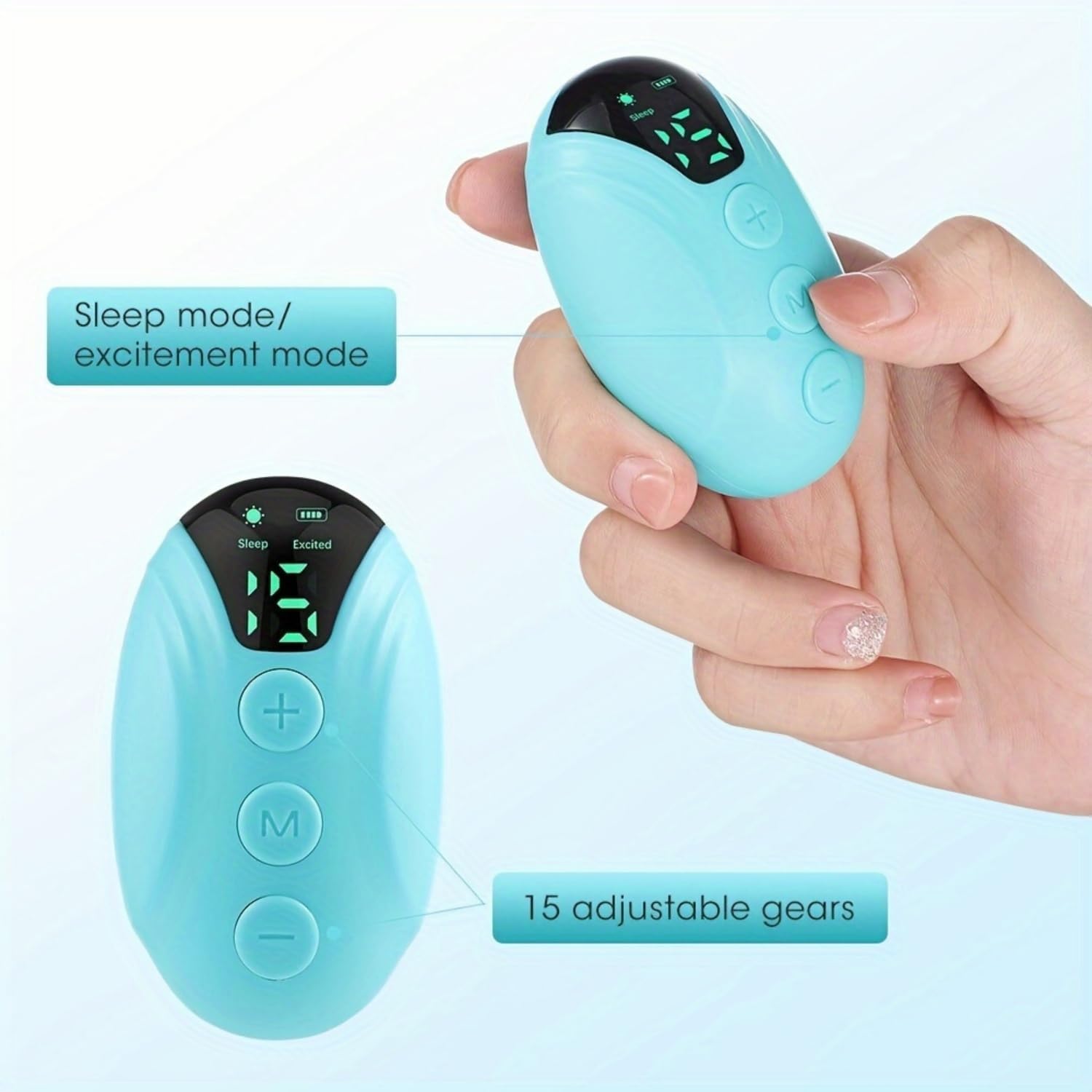 Handheld EMS Sleep Aid Device  20Level Microcurrent Therapy For Insomnia  Stress Relief 12