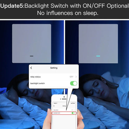 Smart Light Switch Tuya No Neutral Wire Required 23Way MultiControl Compatible With Smart Life App  5