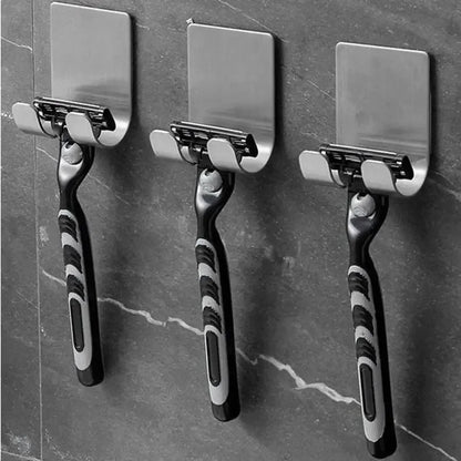 2 Pack Razor Holder 304 Stainless Steel Shaving Razor Stand Shelf  Bathroom Organizer  Storage Rack 4