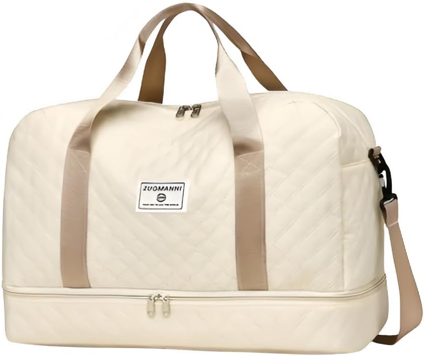 Lightweight Travel Duffel Bag  Large Capacity Portable Weekender  Gym Storage Tote 4