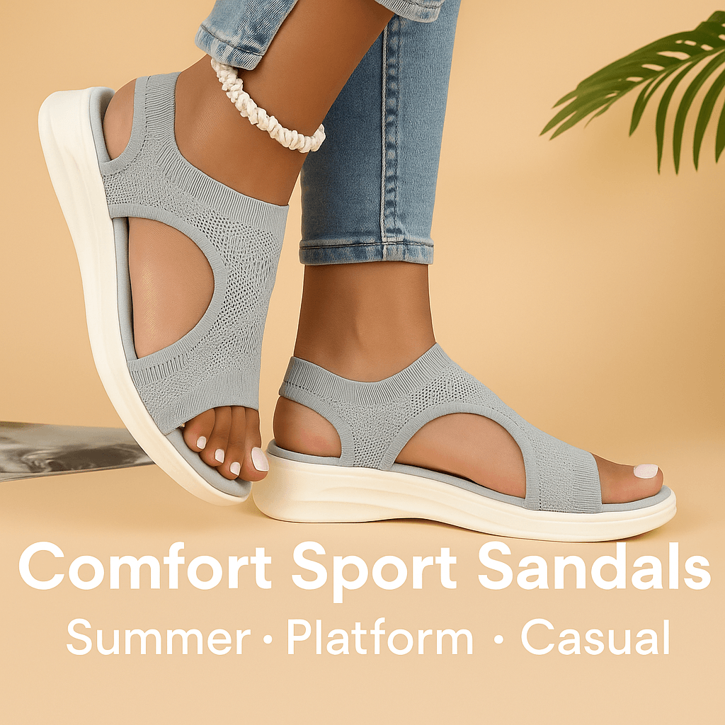 Womens Summer 2024 Comfort Sport Sandals  Casual Wedge Platform Sandals For Beach Travel  Everyday  2