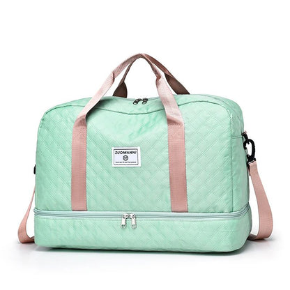 Lightweight Travel Duffel Bag  Large Capacity Portable Weekender  Gym Storage Tote 9