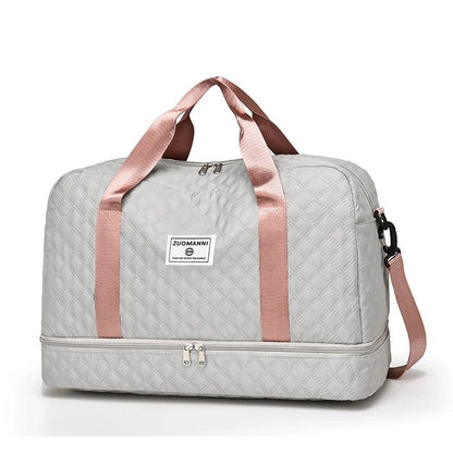 Lightweight Travel Duffel Bag  Large Capacity Portable Weekender  Gym Storage Tote 10