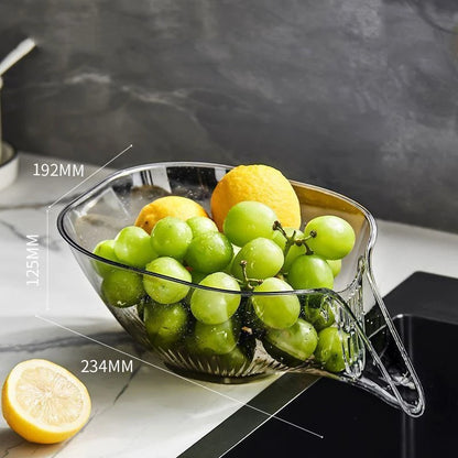 Multi Functional Sink Strainer Basket Space Saving Drain Colander For Fruits Veggies  Pasta Fits Mo 3