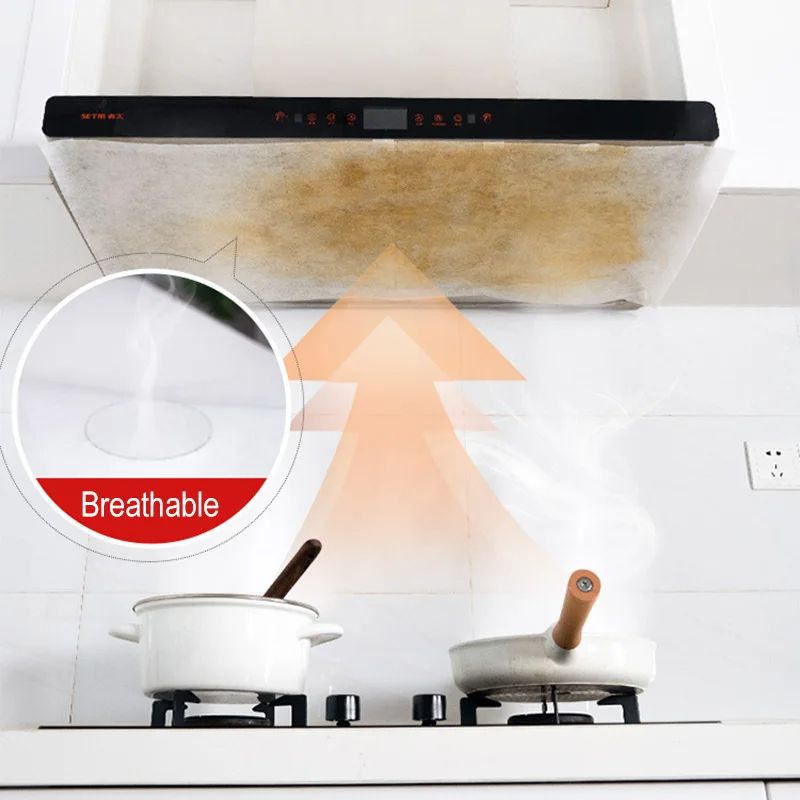 Universal Kitchen Hood Grease Filter Paper NonWoven Disposable Oil Absorbing Sheets For Cooker Hood 1