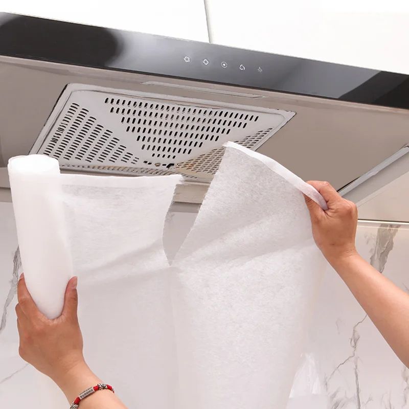 Universal Kitchen Hood Grease Filter Paper NonWoven Disposable Oil Absorbing Sheets For Cooker Hood 2