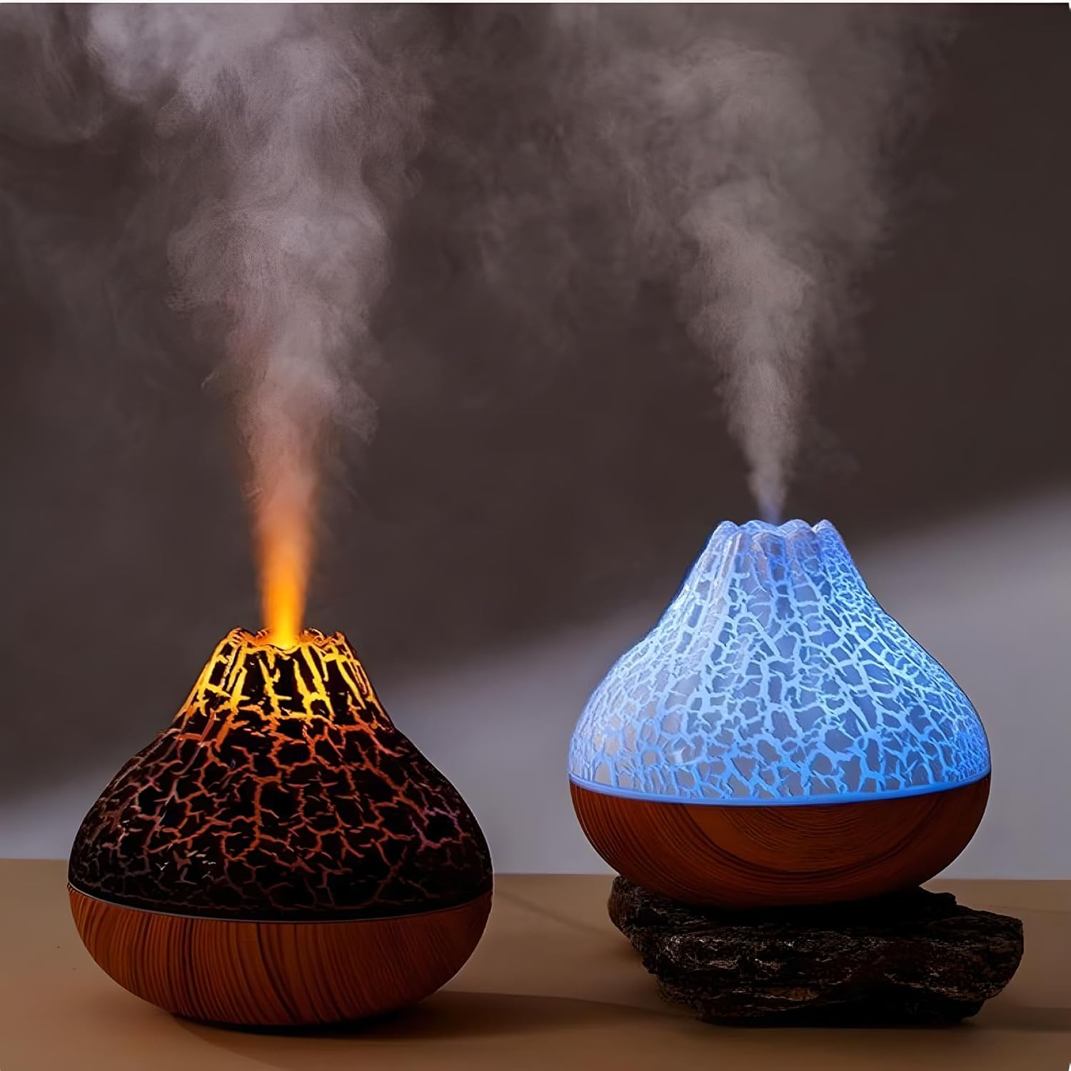 Volcano Mist 300ml USB Air Humidifier With 7Color Night Light  Desktop Aromatherapy Diffuser  Purif 3