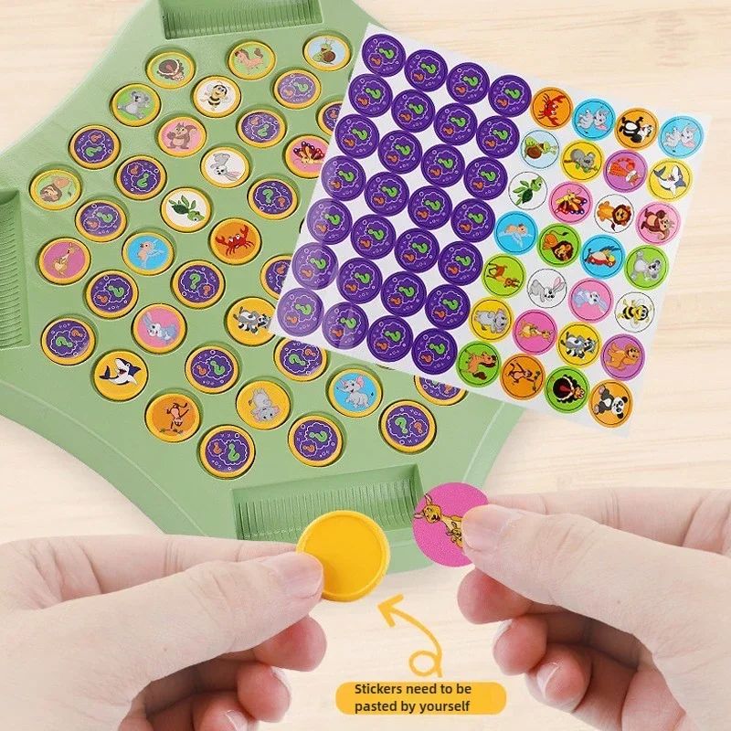 Kids Battle Chess Educational Toy Fun Animal Flip Chess For ParentChild Interaction Observation  Co 1