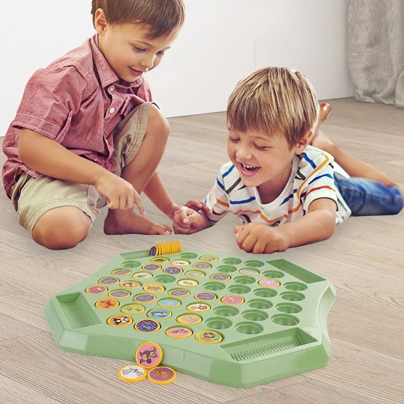 Kids Battle Chess Educational Toy Fun Animal Flip Chess For ParentChild Interaction Observation  Co 2
