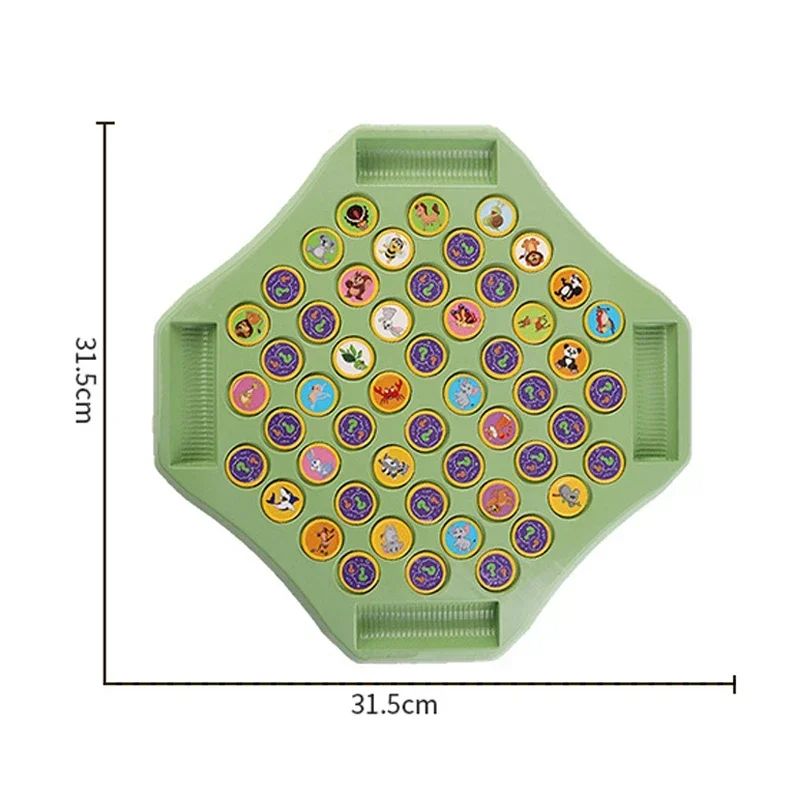 Kids Battle Chess Educational Toy Fun Animal Flip Chess For ParentChild Interaction Observation  Co 4
