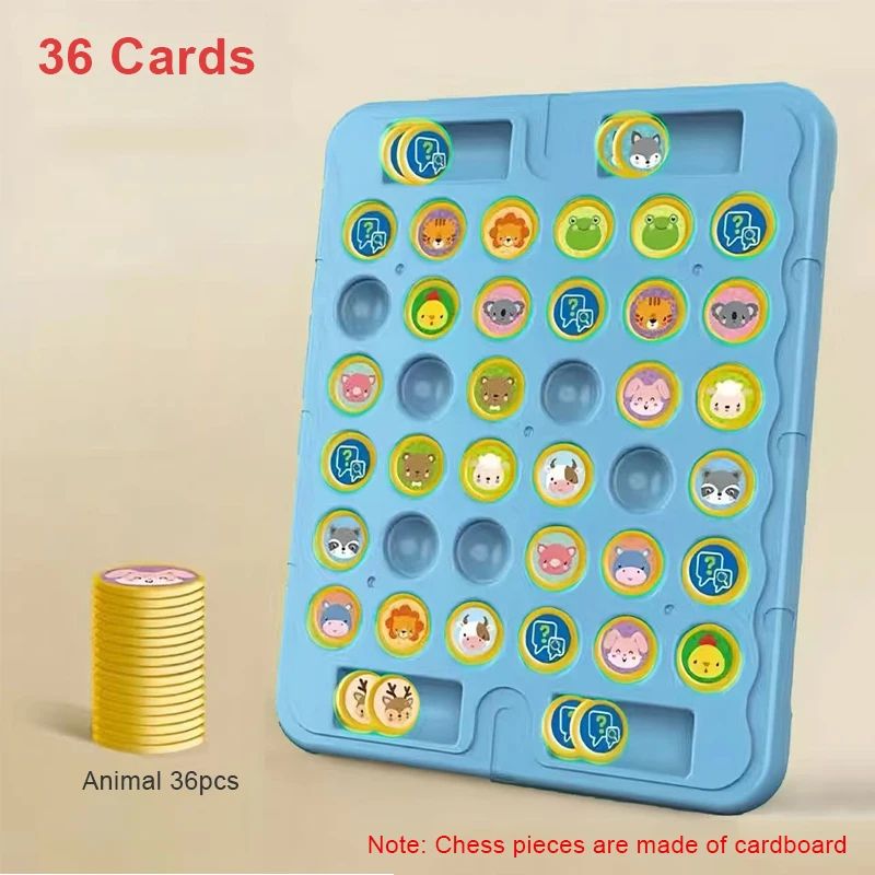 Kids Battle Chess Educational Toy Fun Animal Flip Chess For ParentChild Interaction Observation  Co 7
