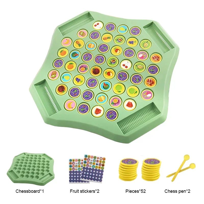 Kids Battle Chess Educational Toy Fun Animal Flip Chess For ParentChild Interaction Observation  Co 8
