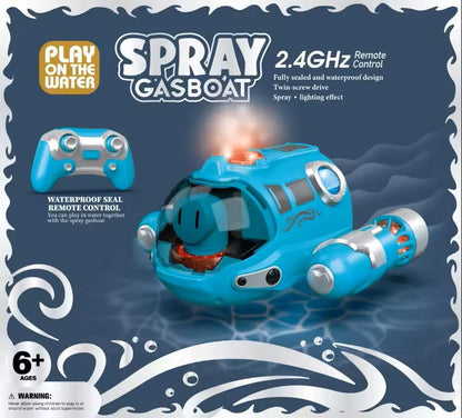 Remote Control Steamboat Toy With Spray For Pool And Bathtub 3