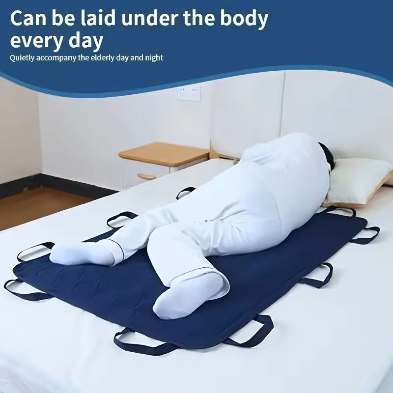 Waterproof Bed Transfer Pad With Reinforced Handles 47 X 31 In 2