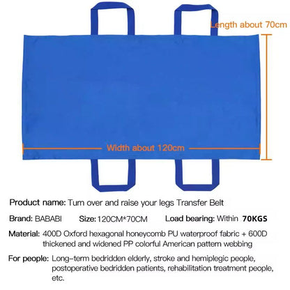 Soft Transfer Sheet With Handles For Bedridden And Elderly Patients 9