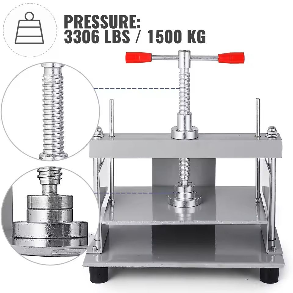 Heavy-Duty Manual Paper Press Machine for A4 Papers – 12 x 8.6 in Steel Frame