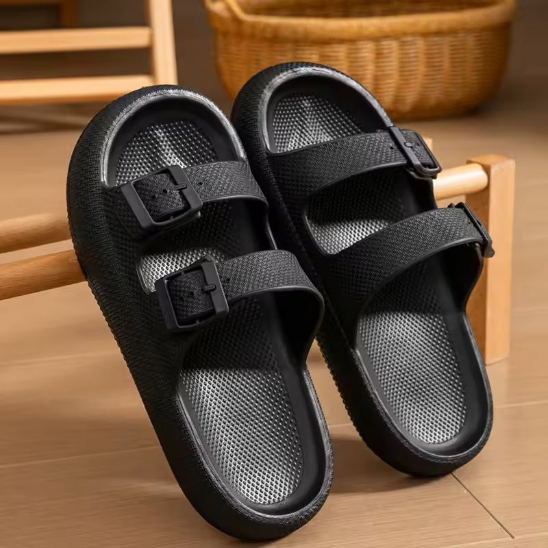 Mens Thick Sole Non Slip Shower Sandals for Indoor and Outdoor Use