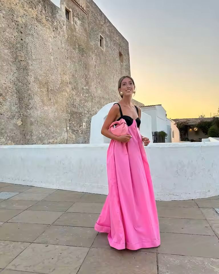 Womens Backless Lace Up Maxi Dress With Spaghetti Straps 2