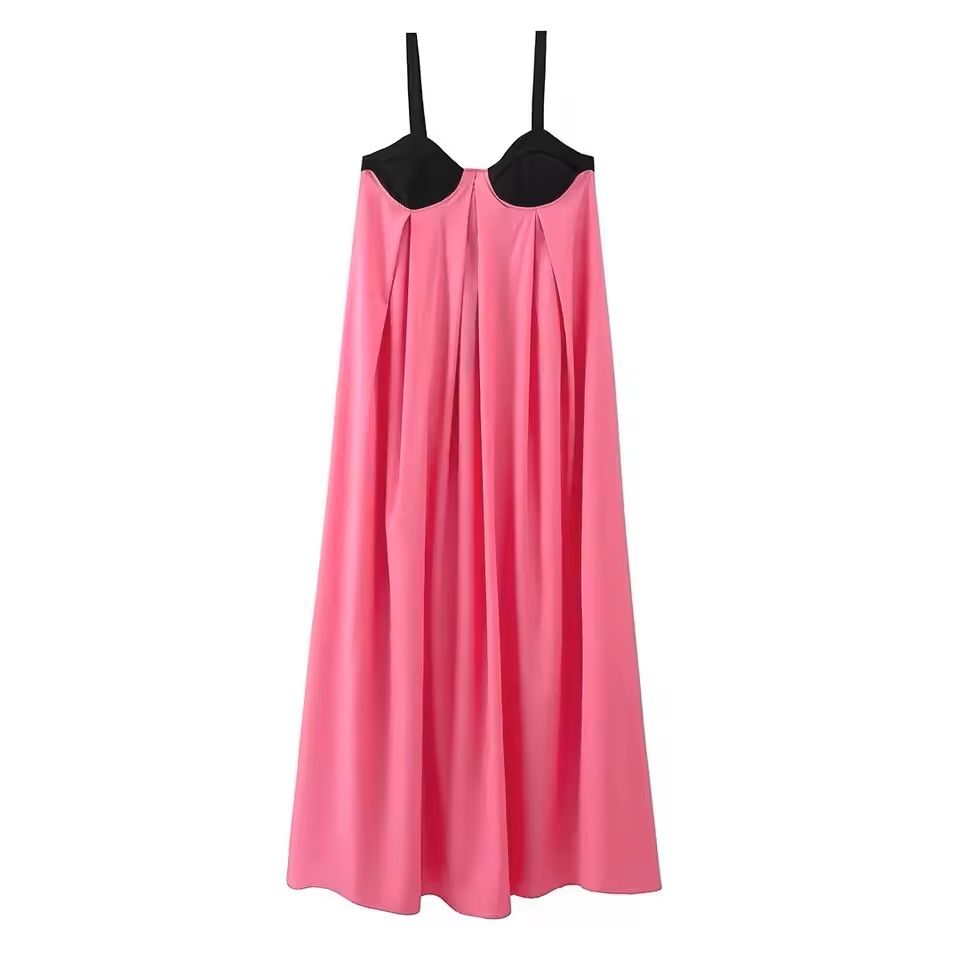Womens Backless Lace Up Maxi Dress With Spaghetti Straps 3