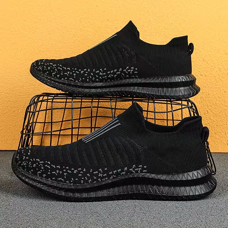 Mens Lightweight Slip On Walking Shoes With Breathable Mesh 1
