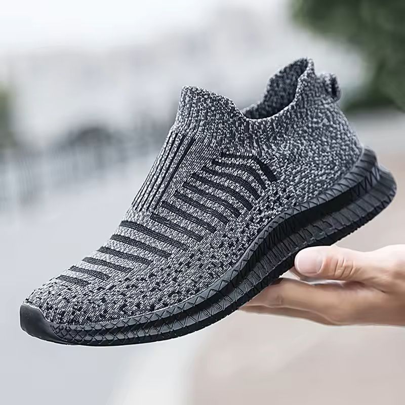 Mens Lightweight Slip On Walking Shoes with Breathable Mesh