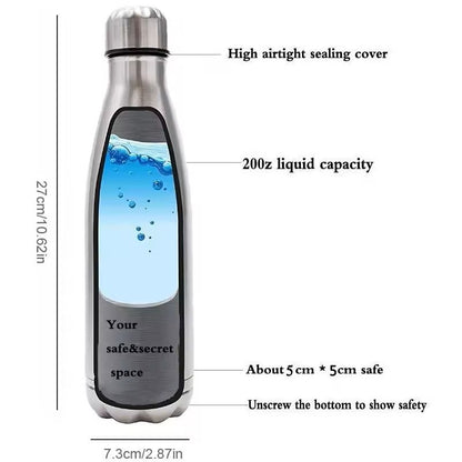 750ml Diversion Water Bottle With Hidden Storage Compartment And Bonus Key Ring Box 5