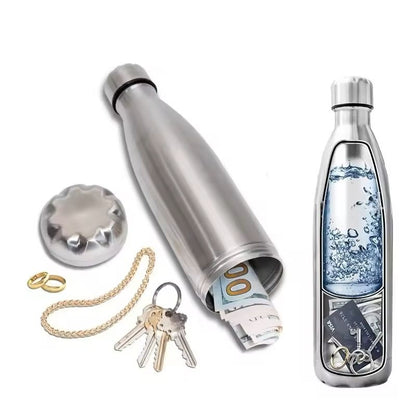 750ml Diversion Water Bottle with Hidden Storage Compartment and Bonus Key Ring Box