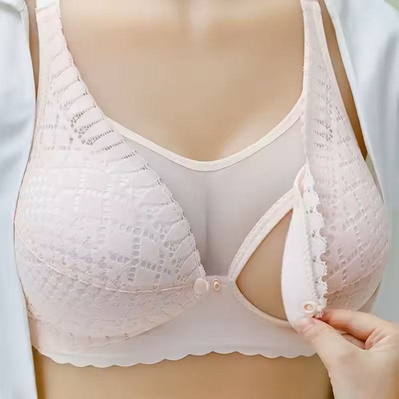 Front Button Nursing Bra for Breastfeeding and Maternity Comfort