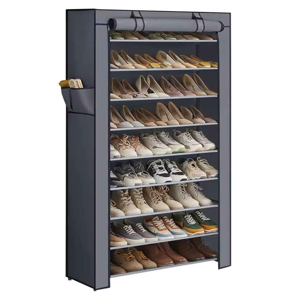 9Tier Covered Shoe Rack Organizer For 4050 Pairs 2