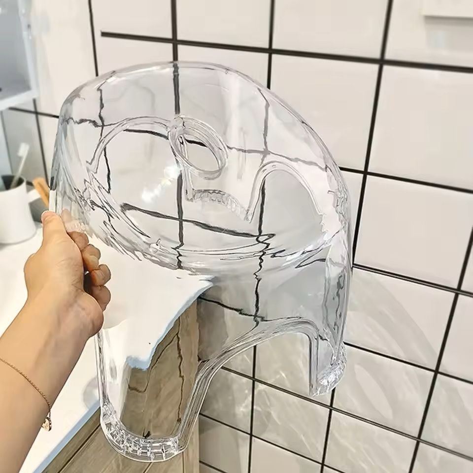 Clear Acrylic Shower Stool  NonSlip Bathroom Seat For Home  Kids 5
