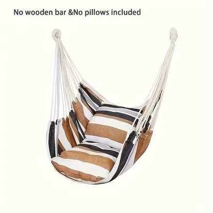 Handwoven Hanging Hammock Chair For Indoor  Outdoor Relaxation 10