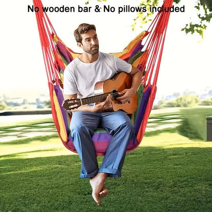 Handwoven Hanging Hammock Chair for Indoor & Outdoor Relaxation