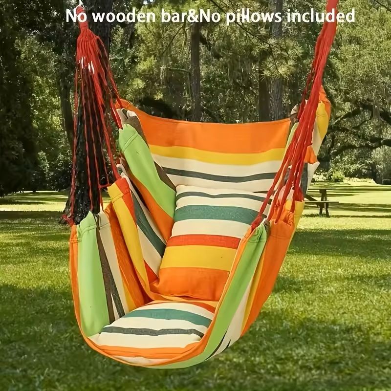 Handwoven Hanging Hammock Chair For Indoor  Outdoor Relaxation 12
