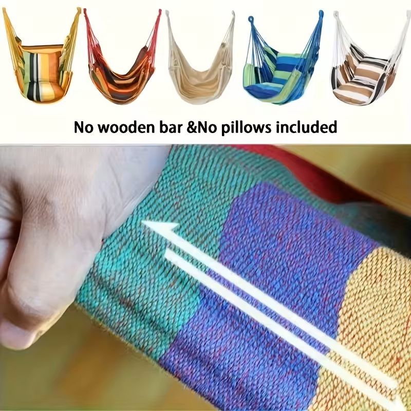 Handwoven Hanging Hammock Chair For Indoor  Outdoor Relaxation 5
