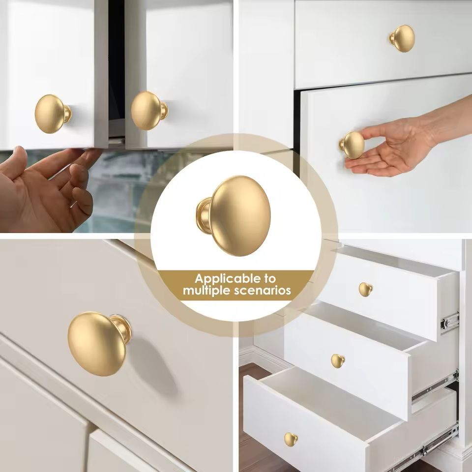 25-Piece Gold Drawer Knob Set – Decorative Rustproof Cabinet Handles