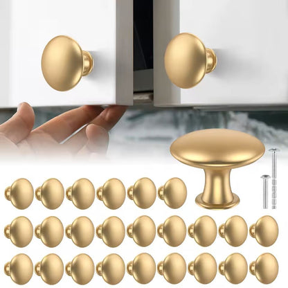 25Piece Gold Drawer Knob Set  Decorative Rustproof Cabinet Handles 1