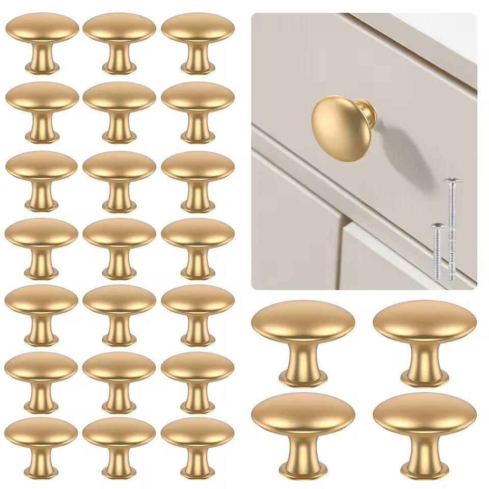 25Piece Gold Drawer Knob Set  Decorative Rustproof Cabinet Handles 2