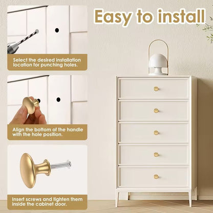 25Piece Gold Drawer Knob Set  Decorative Rustproof Cabinet Handles 5