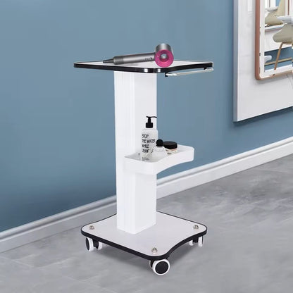 3-Tier Rolling Beauty Salon Trolley with Push Handle and Storage Shelves