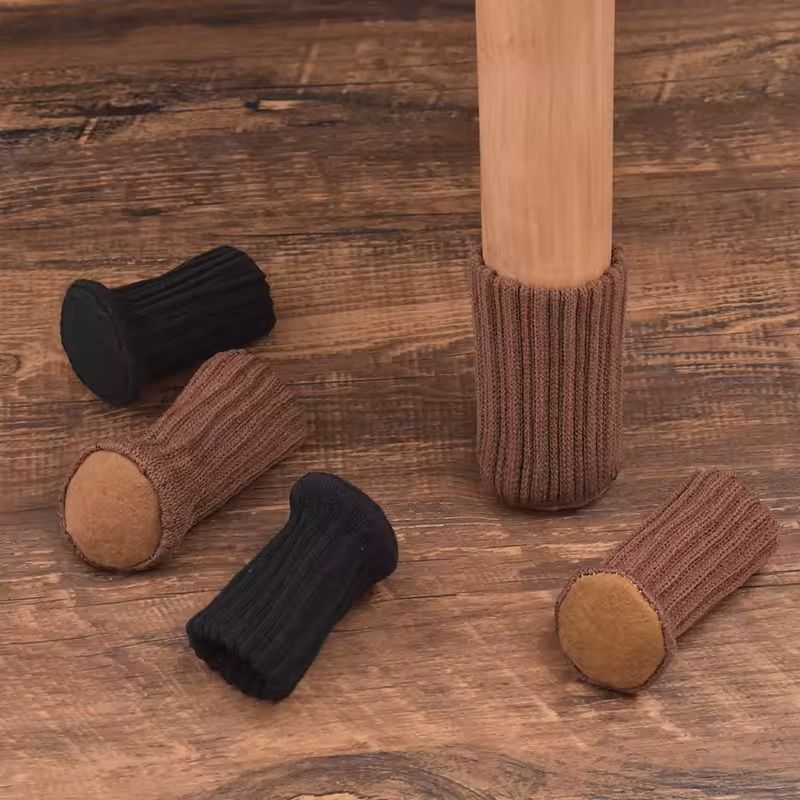 16 Piece Knitted Chair Leg Socks Set for Floor Protection