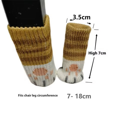 16 Piece Knitted Chair Leg Socks Set For Floor Protection 8
