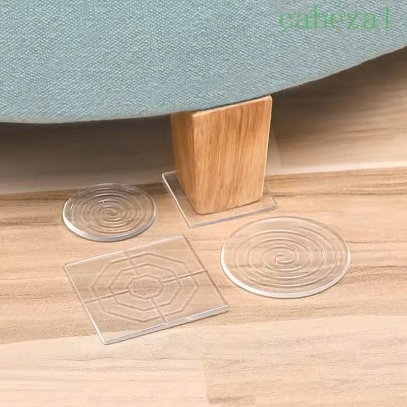 AntiSlip Silicone Furniture Pads  Transparent Vibration Dampening Feet For Beds Tables  Appliances 3