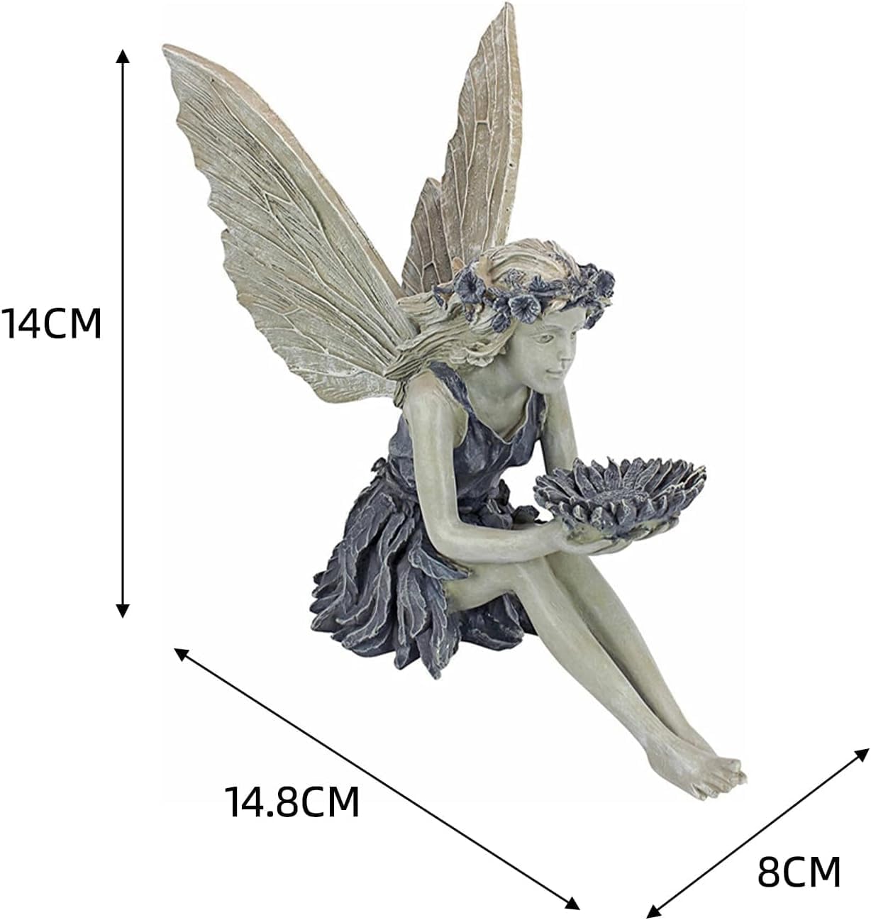Fairy Angel Resin Statue  Handcrafted Garden Decoration  Jewelry Display Ornament 3