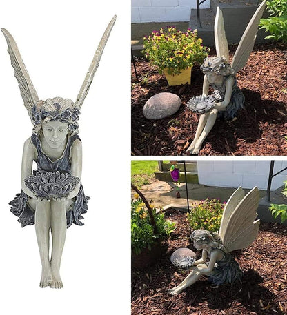 Fairy Angel Resin Statue  Handcrafted Garden Decoration  Jewelry Display Ornament 4