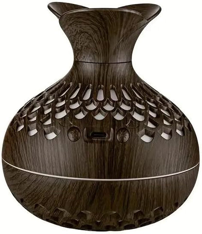 SerenityMist 300ml Wood Grain USB Aroma Diffuser  Humidifier 8