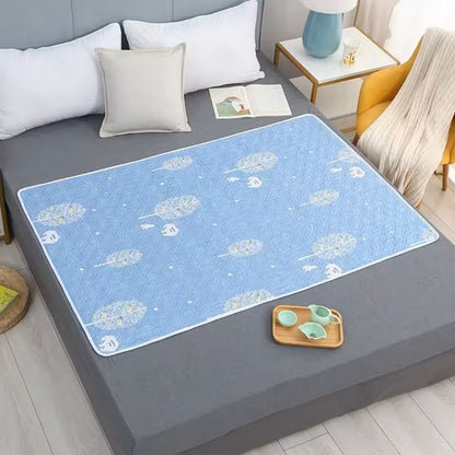 Washable Waterproof Underpad 100x150cm Soft Leakproof Bed Protector for Baby or Adult
